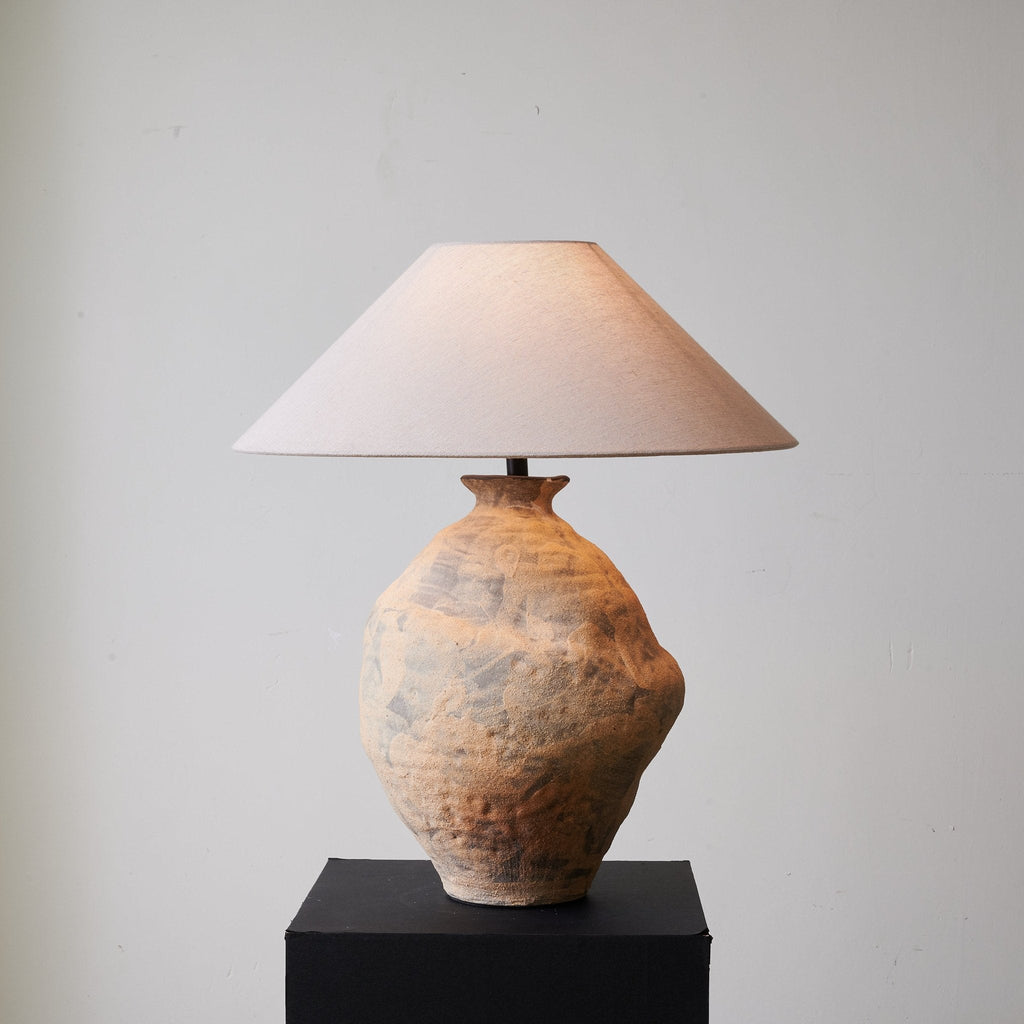 duna-sculpted-clay-table-lamp-anzaz-Terracotta & Beige-2