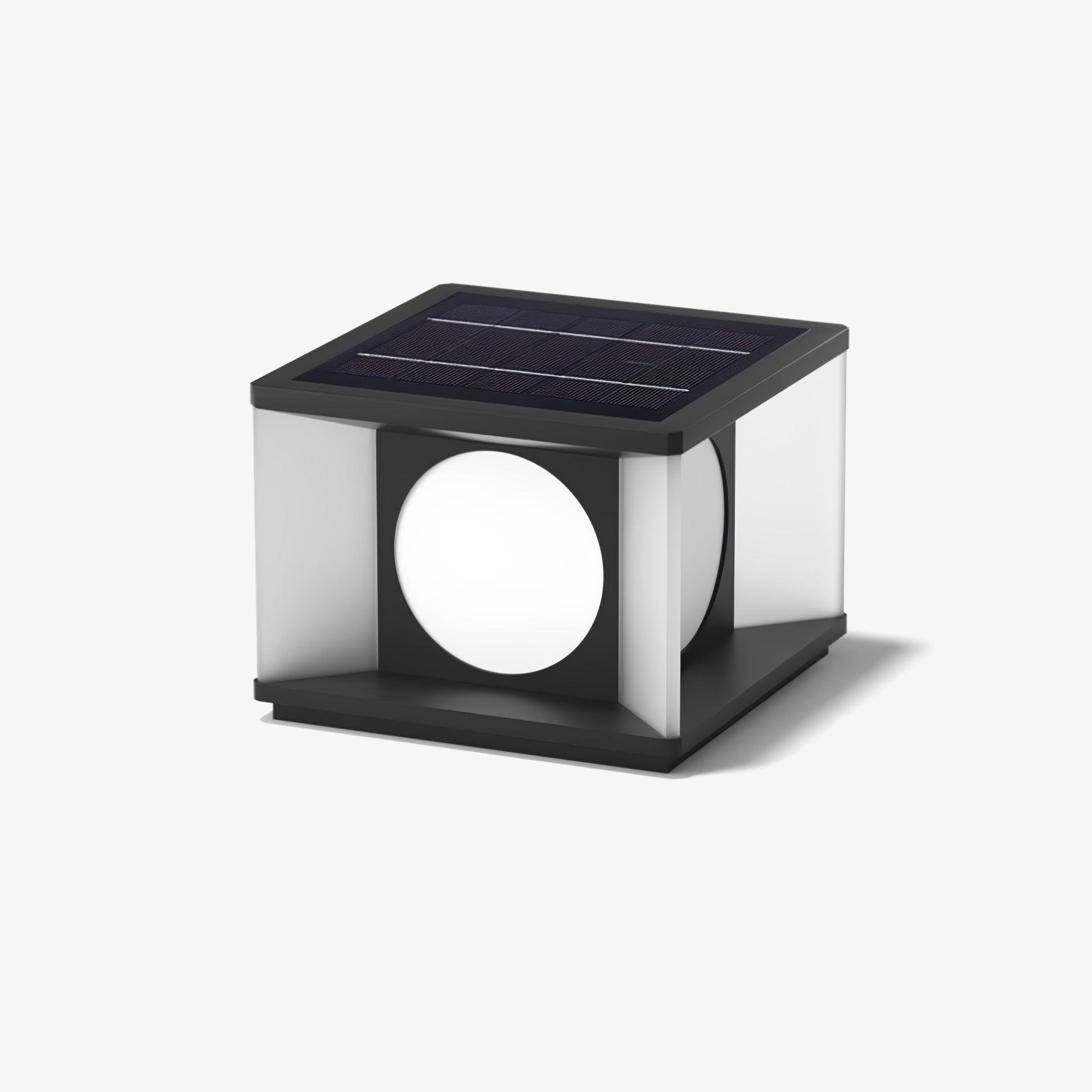 eclipse-cube-outdoor-post-light-anzaz-Model A: Wired Version-1