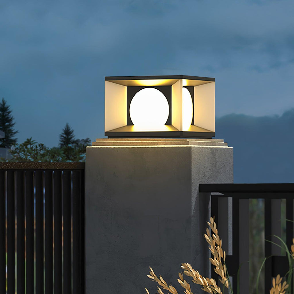 eclipse-cube-outdoor-post-light-anzaz-Model A: Wired Version-3