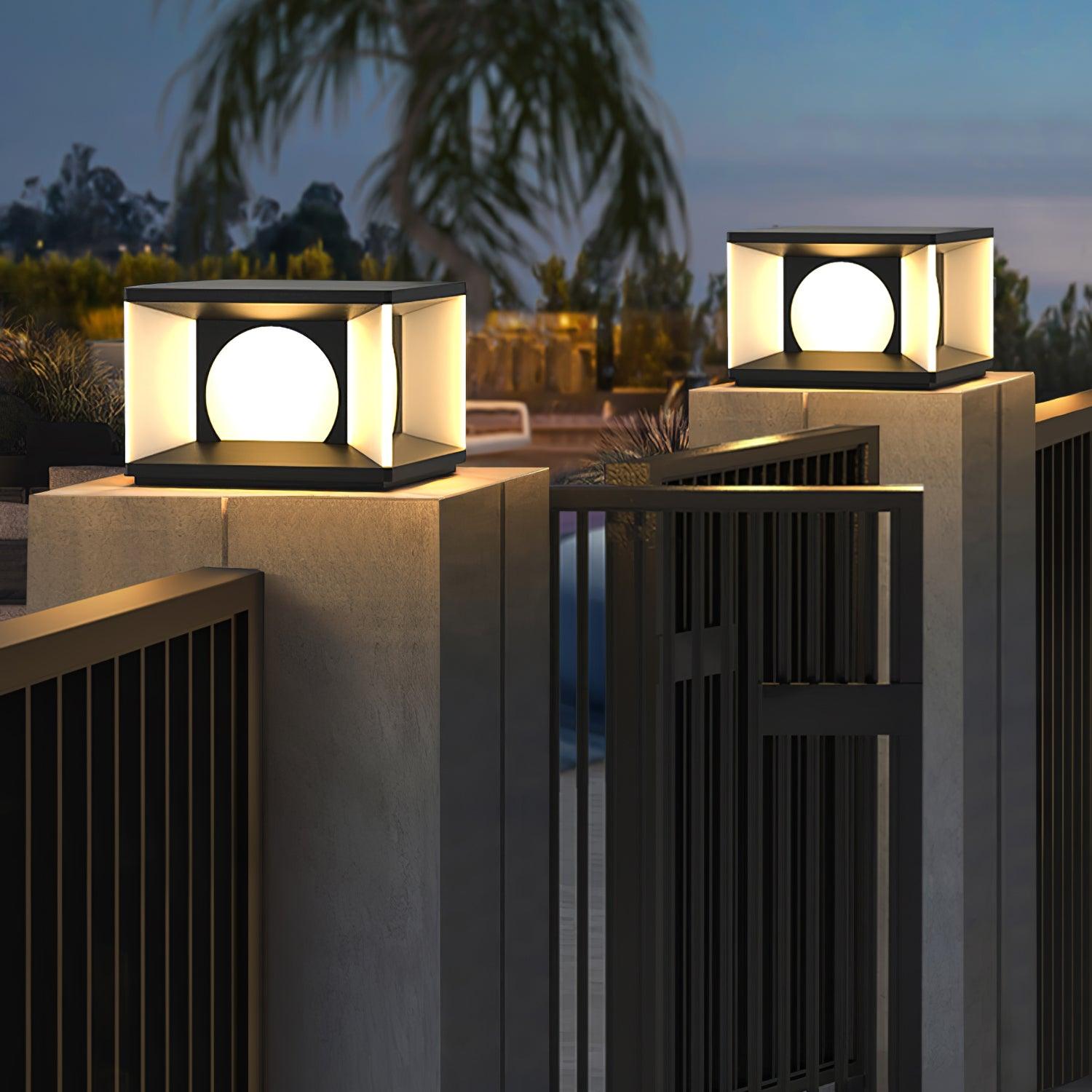 eclipse-cube-outdoor-post-light-anzaz-Model B: Solar-Powered Version-4