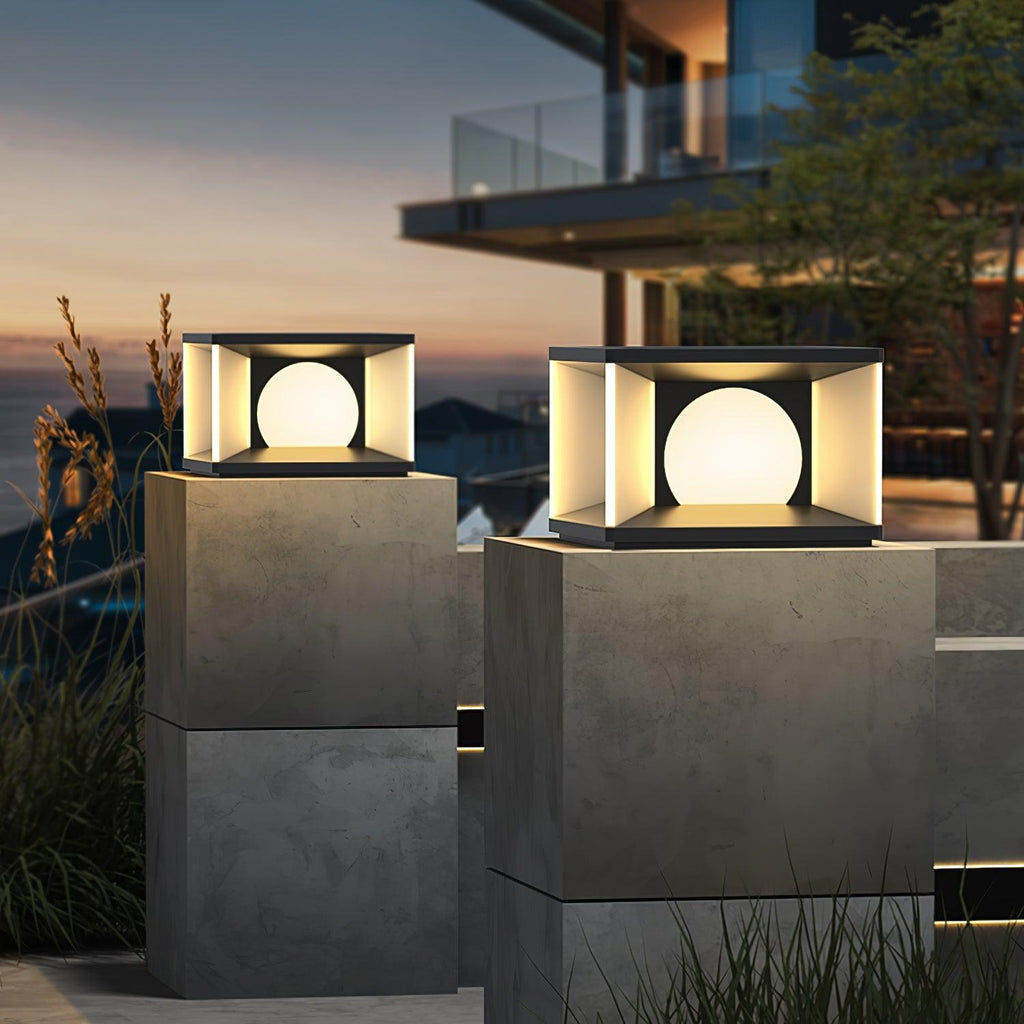 eclipse-cube-outdoor-post-light-anzaz-Model A: Wired Version-5