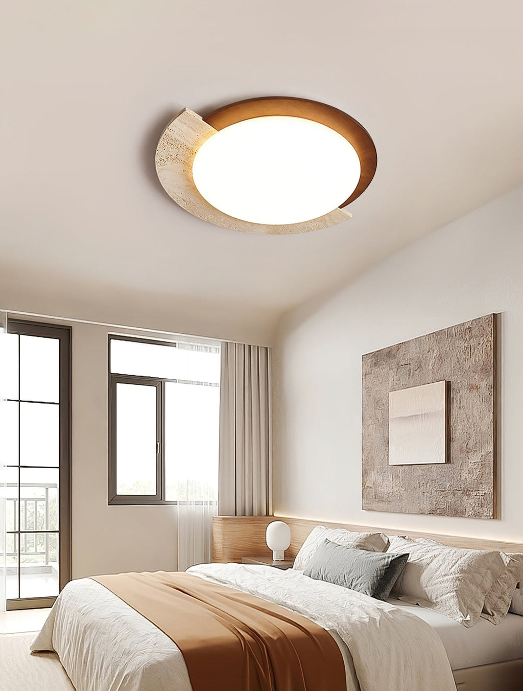 eclipse-halo-ceiling-lamp-anzaz-Yellow Travertine & Walnut Color-4