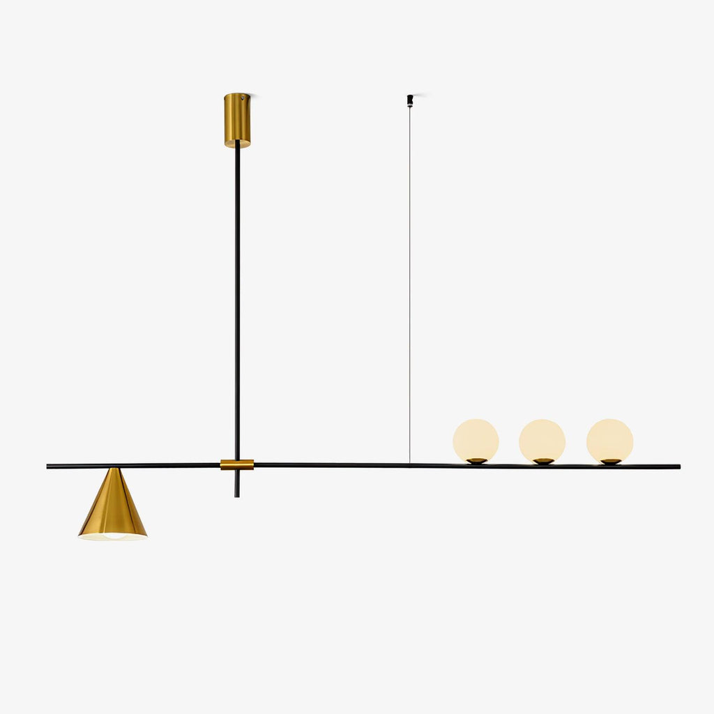 eclipse-linear-suspension-light-anzaz-Gold & Black Lampshade-1