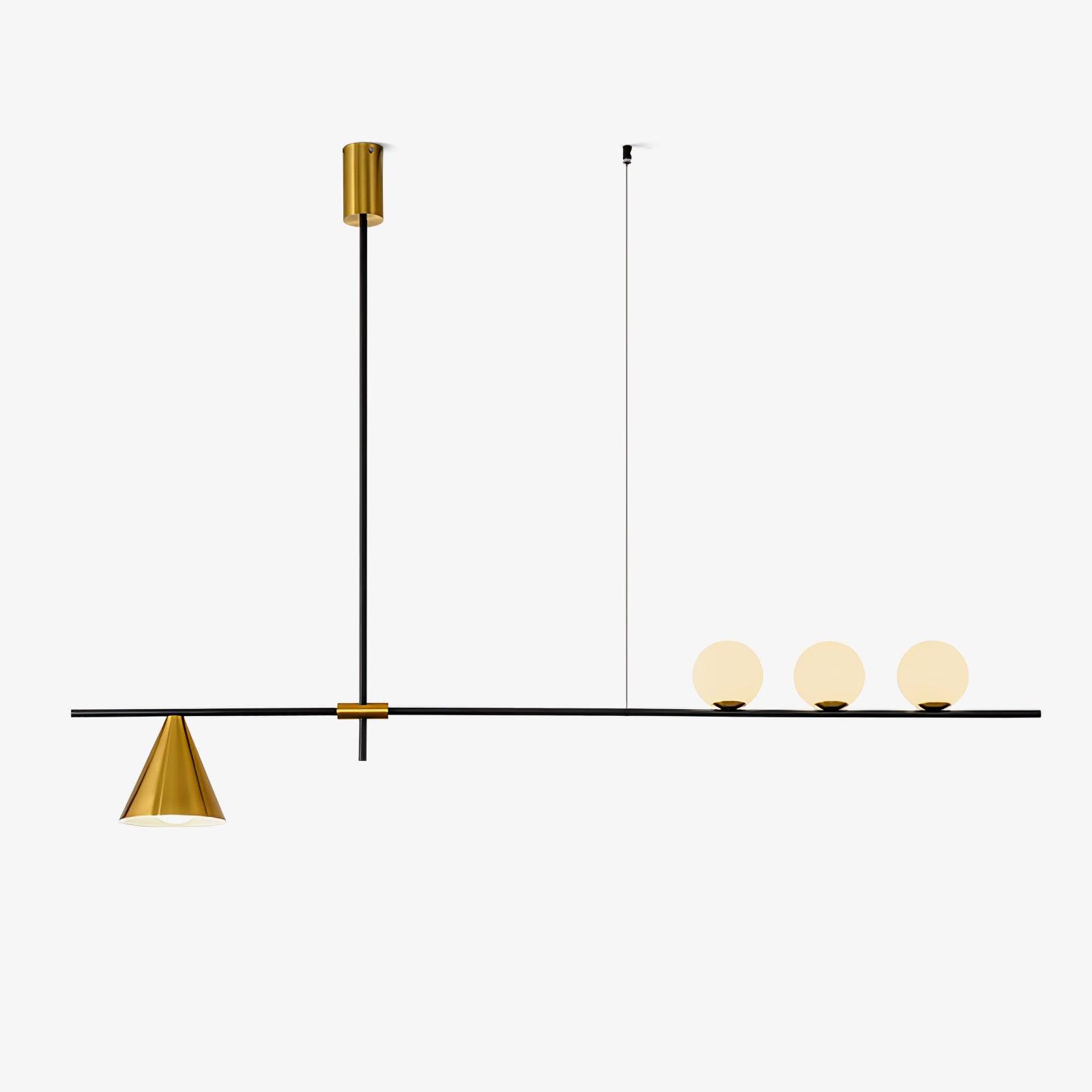 eclipse-linear-suspension-light-anzaz-Gold & Black Lampshade-1