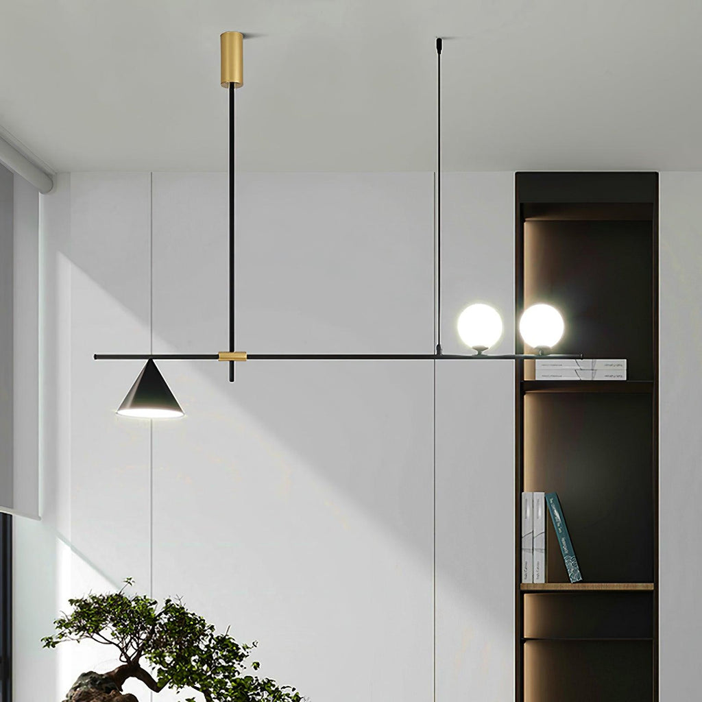 eclipse-linear-suspension-light-anzaz-Gold & Black Lampshade-3