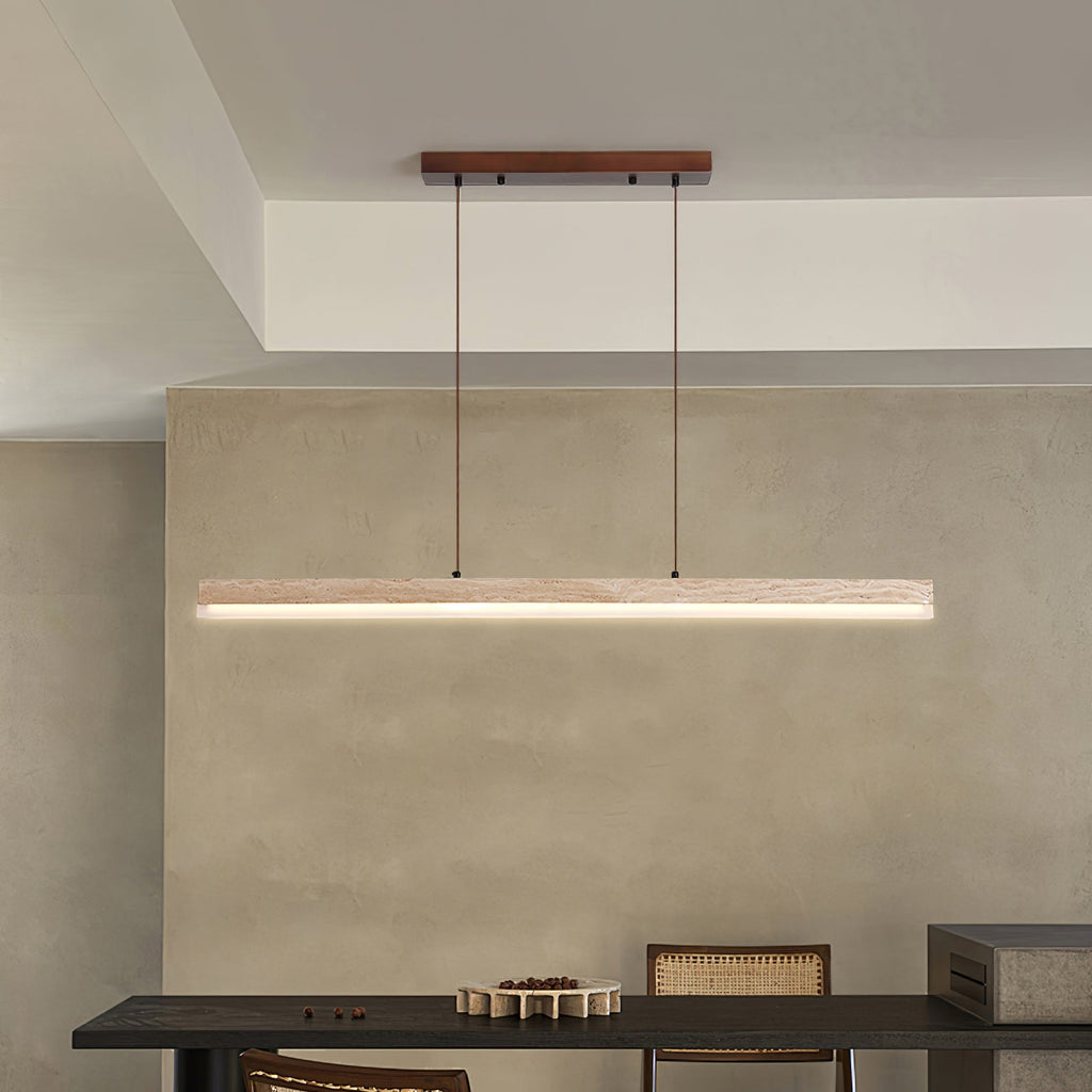 ecliptic-beam-pendant-lamp-anzaz-Yellow Travertine & Walnut Wood-3