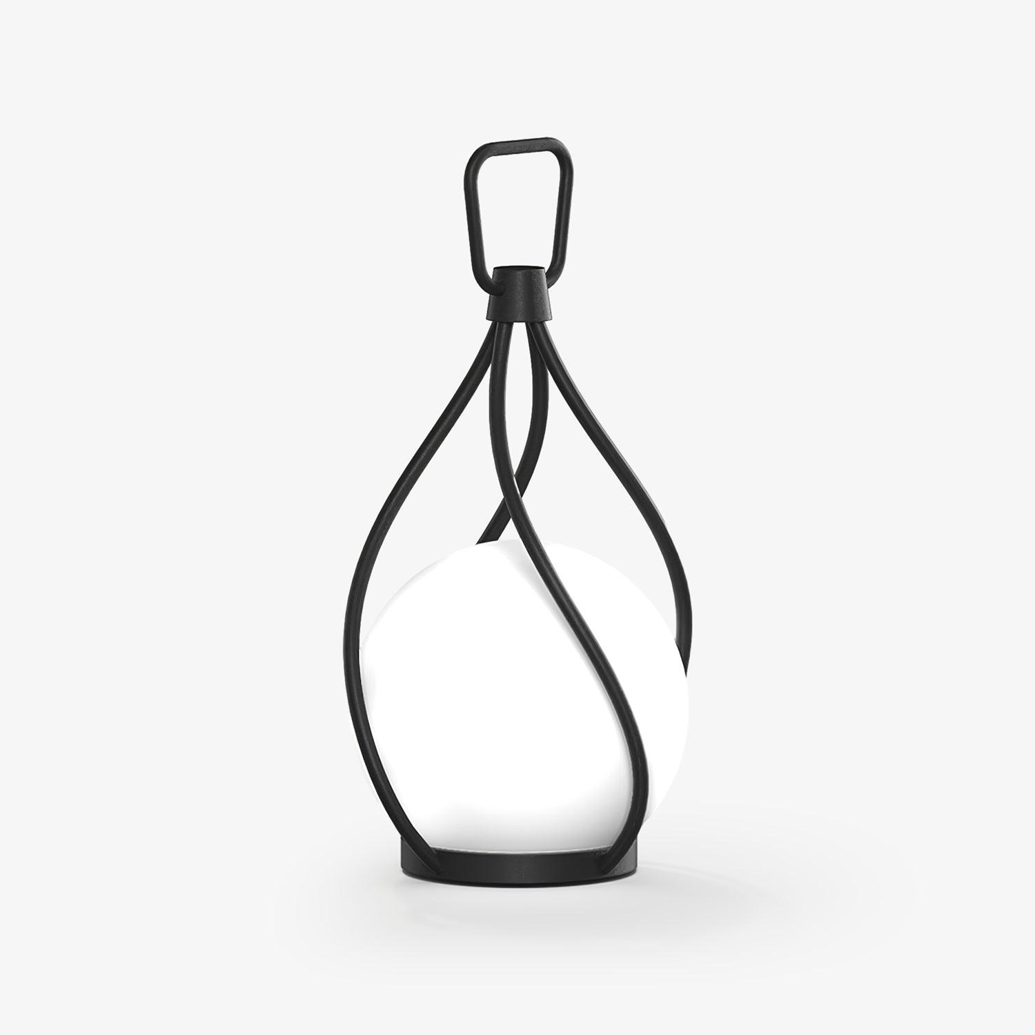 eclisse-orb-lantern-rechargeable-table-lamp-anzaz-Black & White PC-1