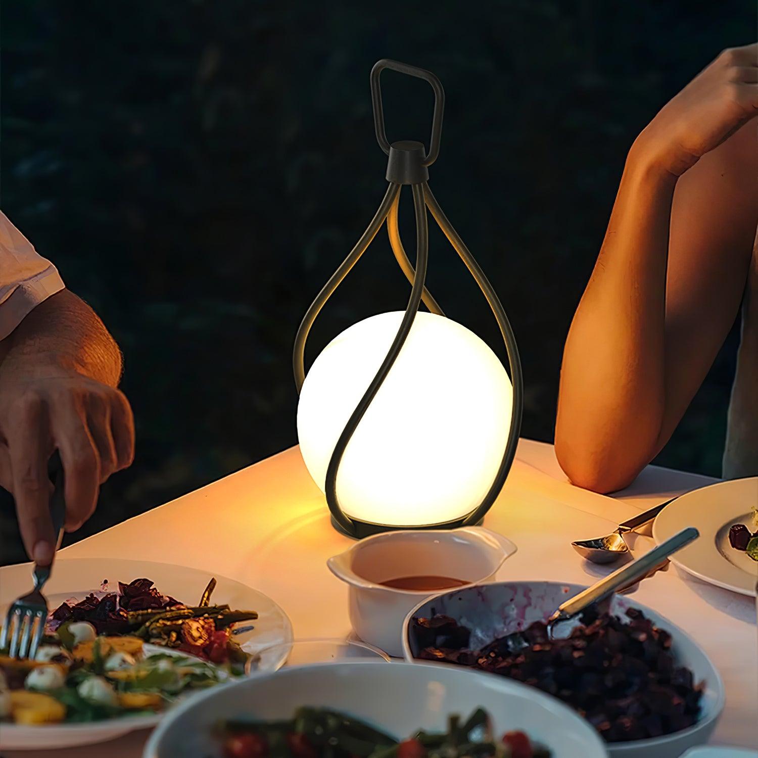 eclisse-orb-lantern-rechargeable-table-lamp-anzaz-Black & Clear Glass-2