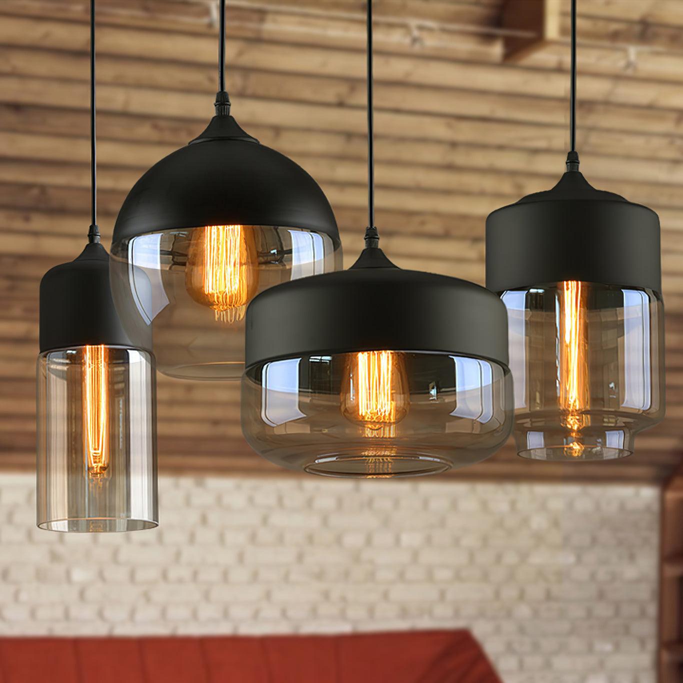 eclisse-quartet-pendant-lamp-anzaz-Black & Amber-3