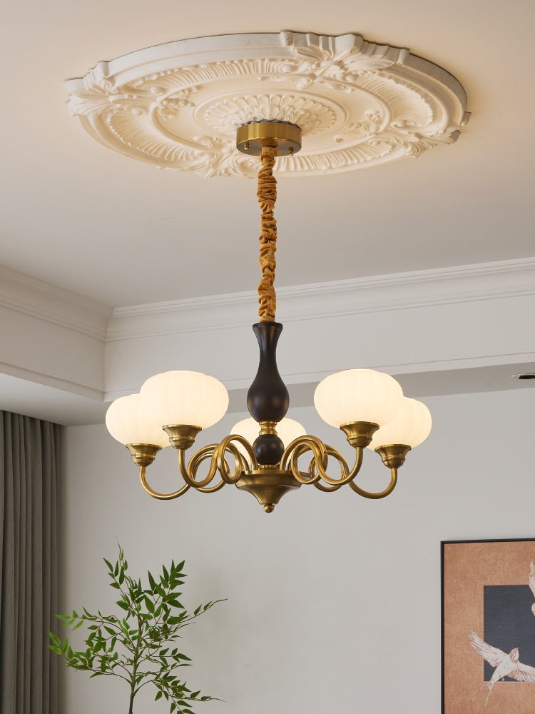 elaris-chandelier-anzaz-Walnut Color & Gold & White-3