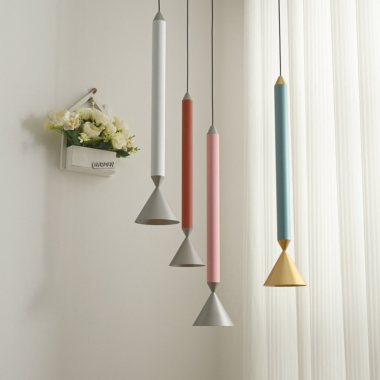 elio-pencil-pendant-light-anzaz-Red & Nickel-2