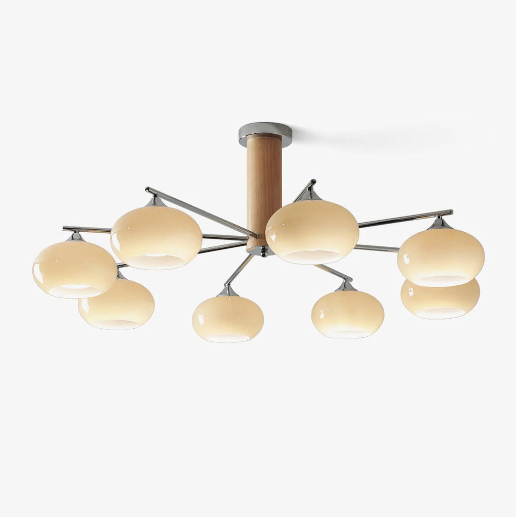 elliptical-persimmon-chandelier-anzaz-Chrome & Milk white glass-1