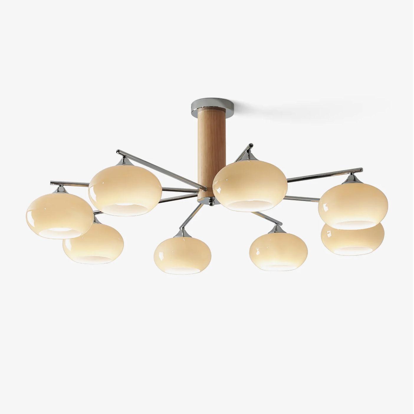 elliptical-persimmon-chandelier-anzaz-Chrome & Milk white glass-1
