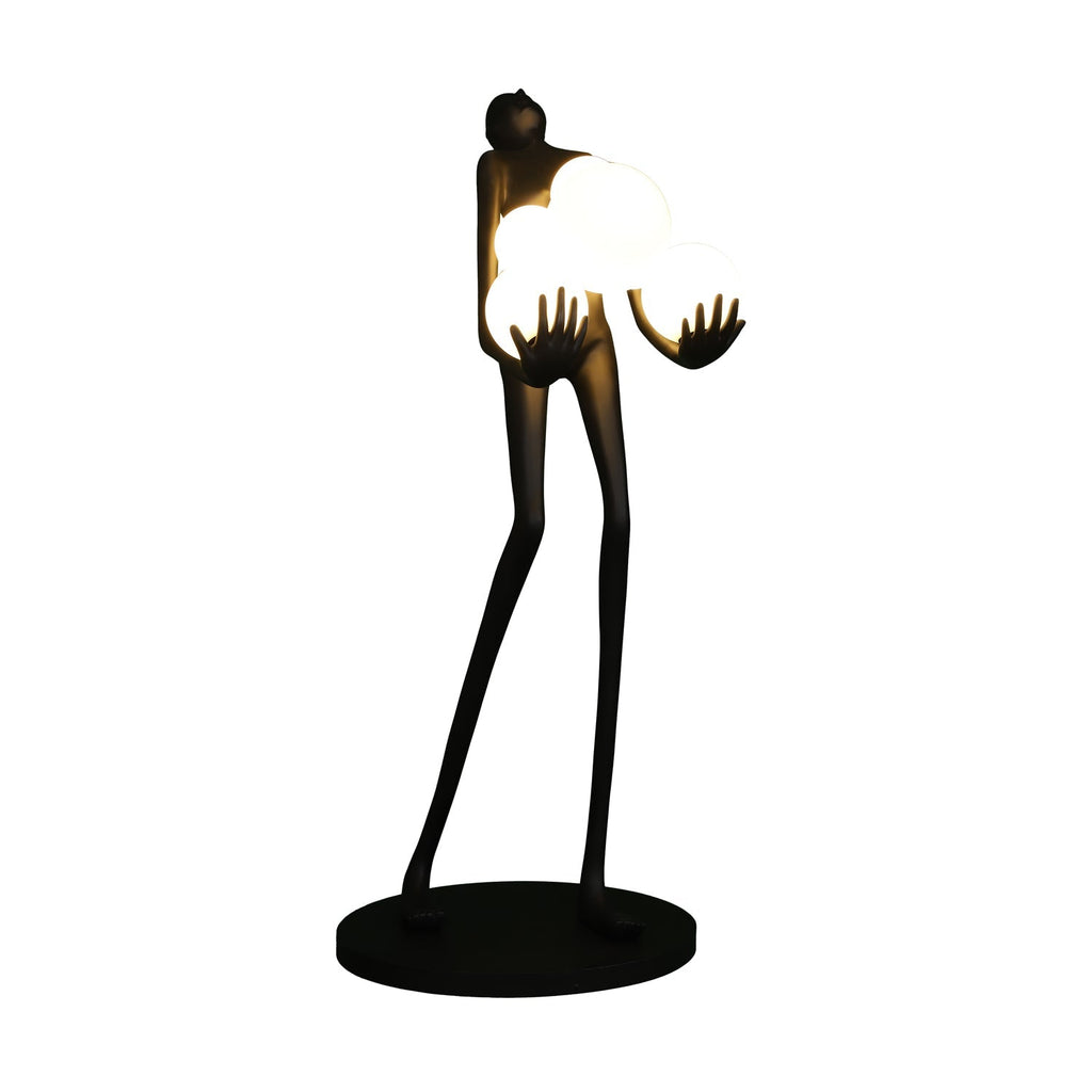 embrace-sculpture-floor-lamp-anzaz-Black & White glass ball-44