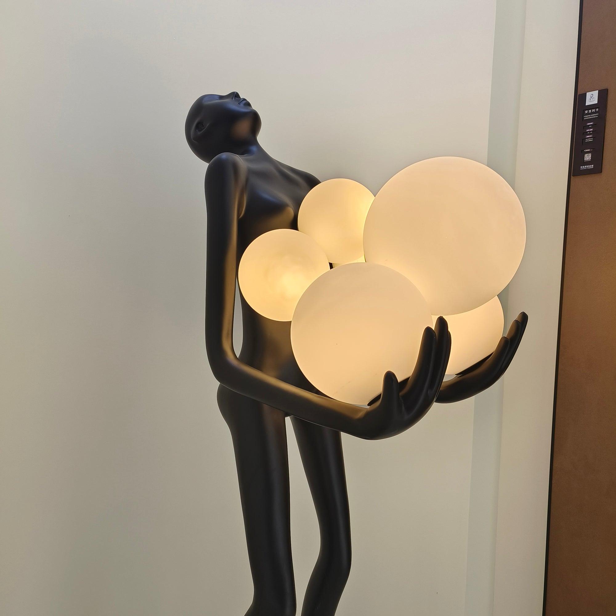embrace-sculpture-floor-lamp-anzaz-Black & Red glass ball-28