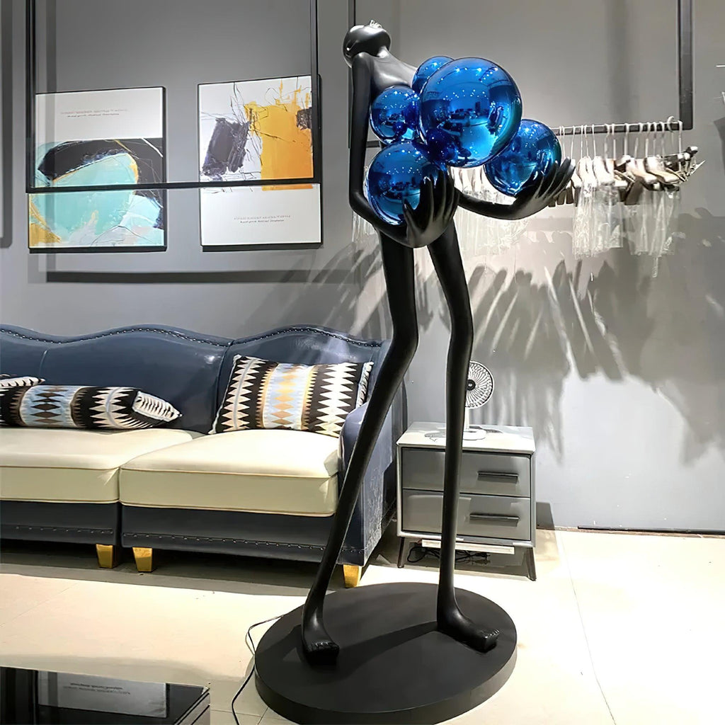 embrace-sculpture-floor-lamp-anzaz-Black & White glass ball-23