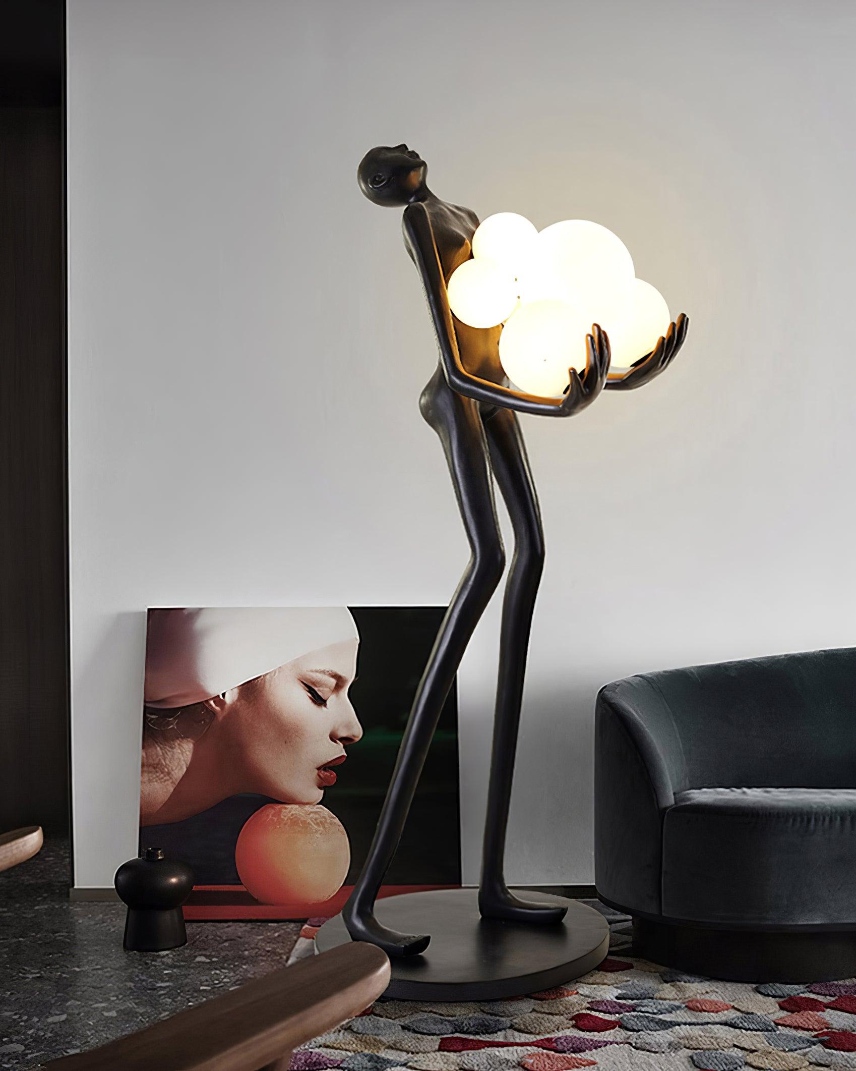 embrace-sculpture-floor-lamp-anzaz-Black & Red glass ball-27