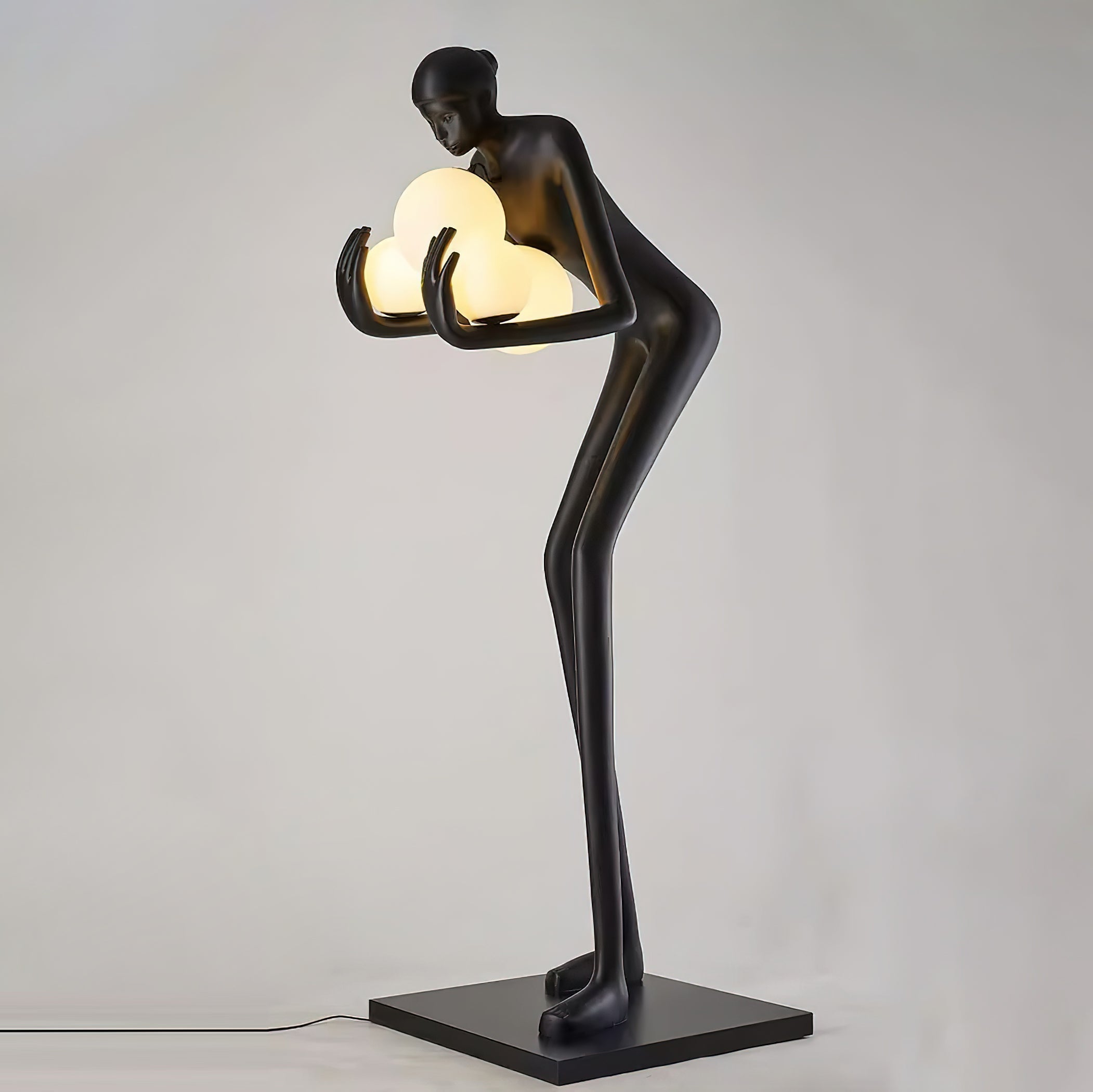 embrace-of-light-sculpture-floor-lamp-anzaz-Black & White-2