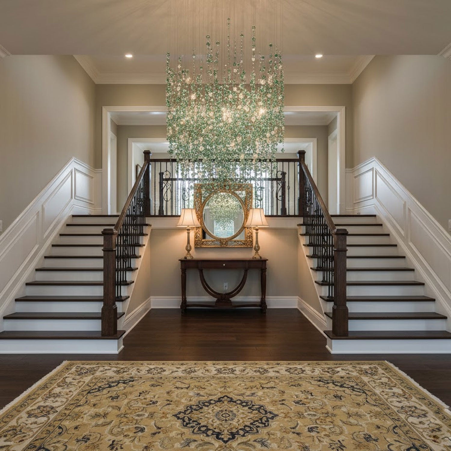 emerald-rainfall-crystal-chandelier-anzaz-No Ceiling Plate-7