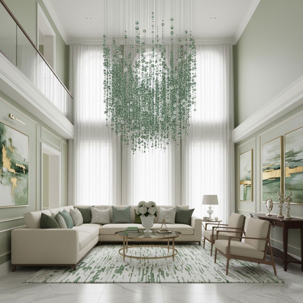 emerald-rainfall-crystal-chandelier-anzaz-No Ceiling Plate-2