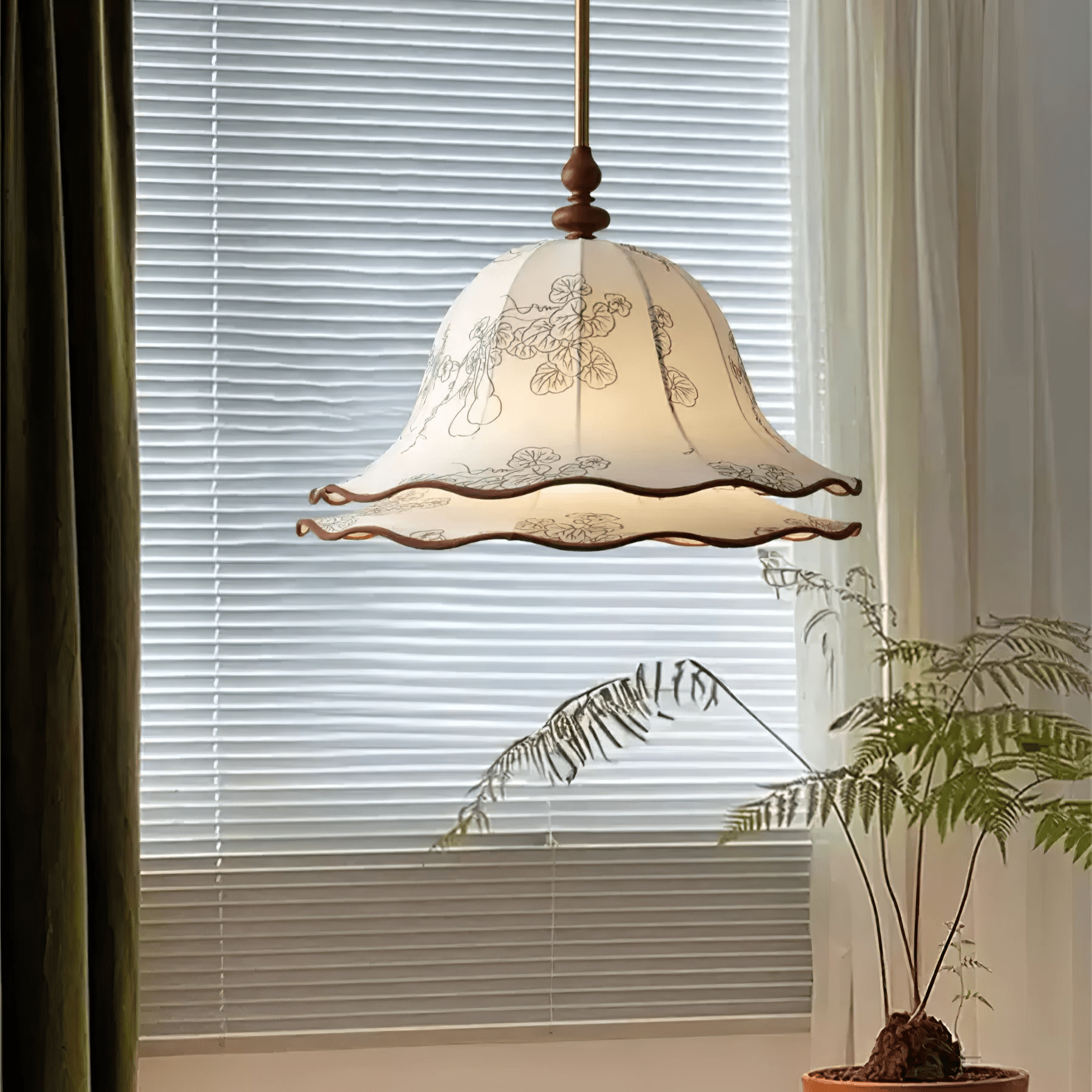 emilia-floral-pendant-lamp-anzaz-Gold & White-2