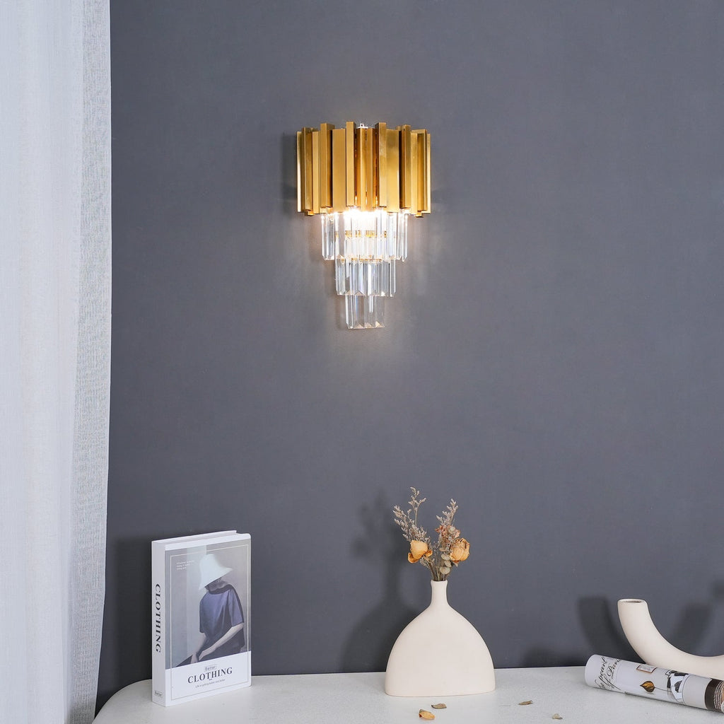 empire-wall-lamp-anzaz-Gold & Clear-2