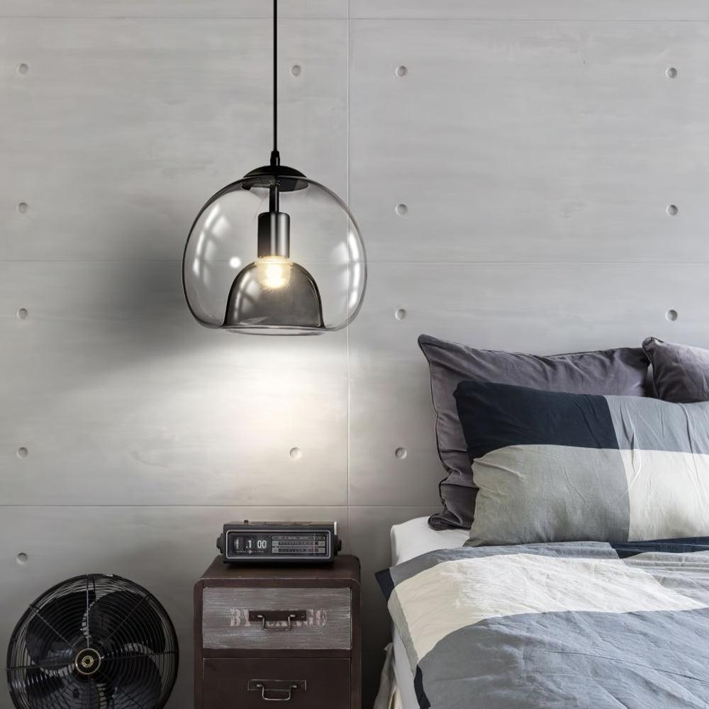 pearl-essence-pendant-lamp-anzaz-Black & Cognac color-3