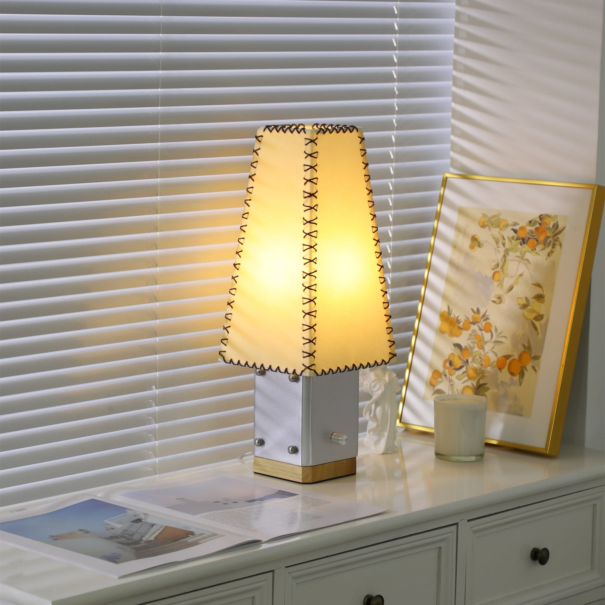 estela-table-lamp-anzaz-Sliver & Beige-2