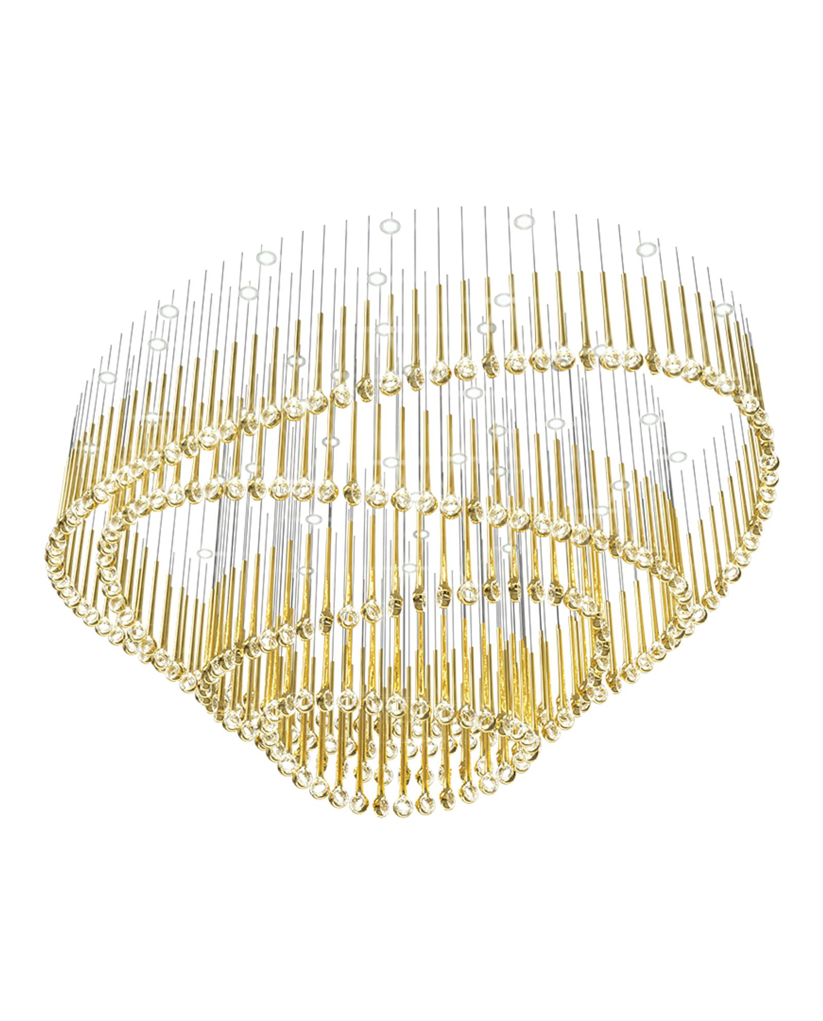 eyelet-chandelier-anzaz-Gold（ No Ceiling Plate）-6