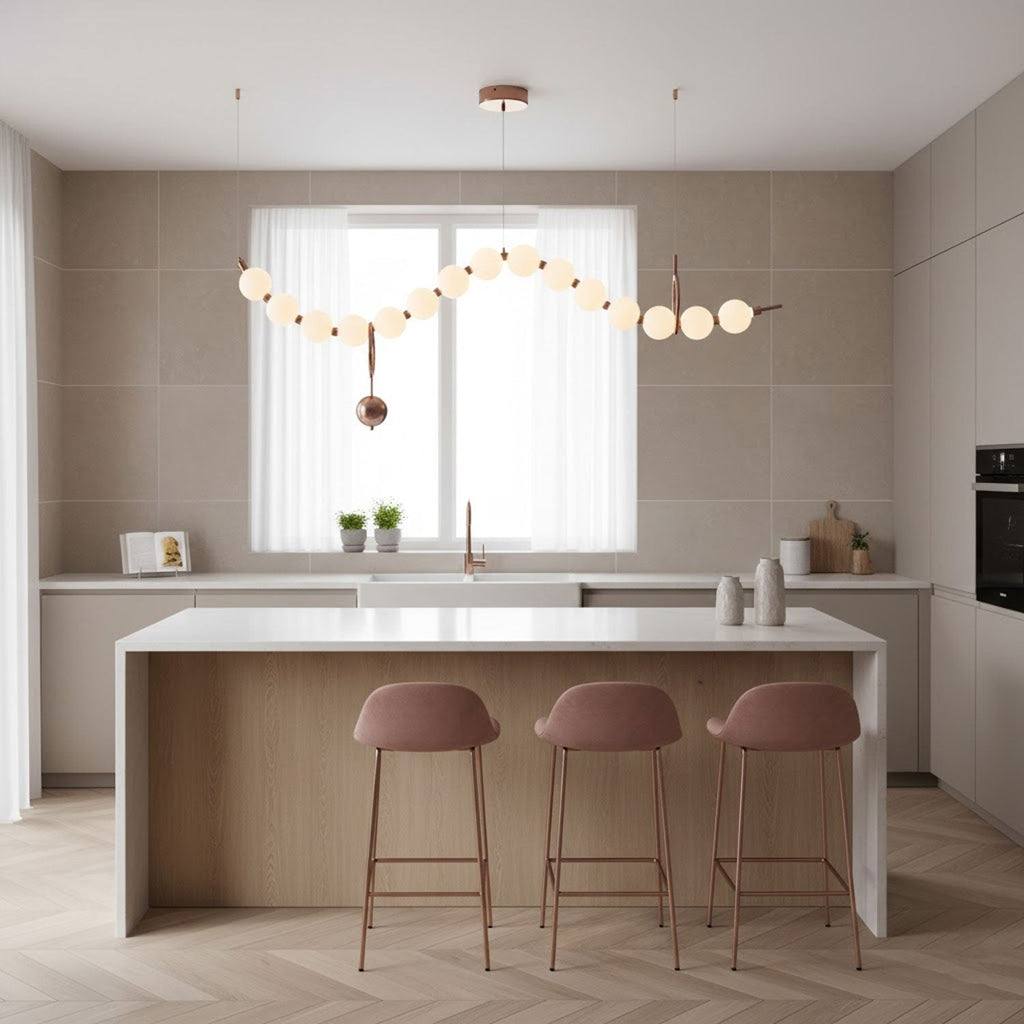 ezrah-pendant-lamp-anzaz-Rose gold & White-2
