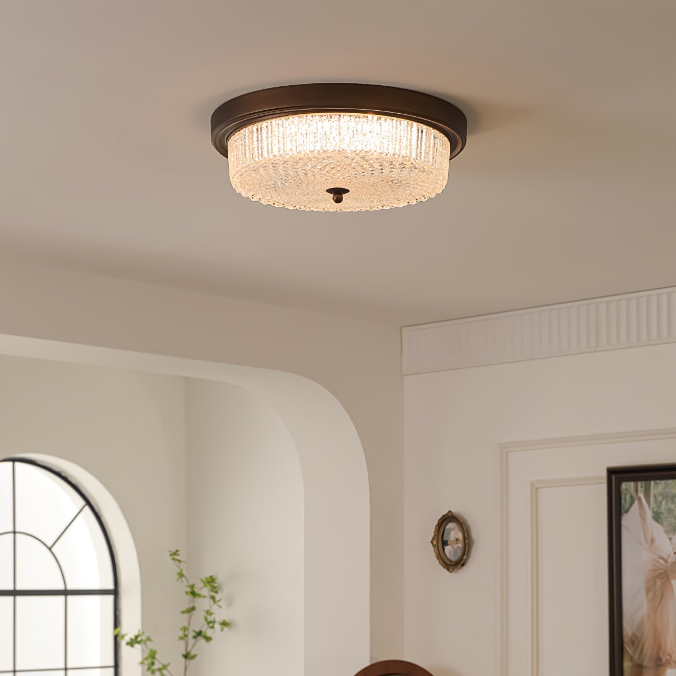 fabula-ceiling-lamp-anzaz-Vintage bronze & Opaque glass-2