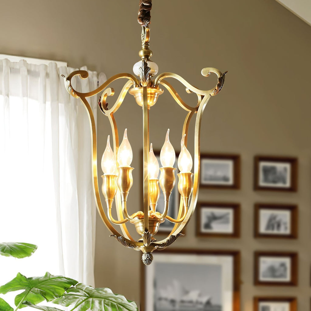 farmhouse-lantern-chandelier-anzaz-Brass-4