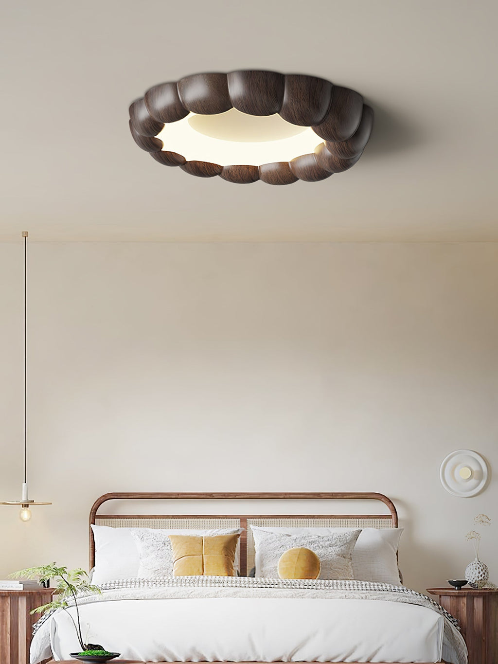 faux-wood-ripple-ceiling-lamp-anzaz-Walnut Wood Grain-5