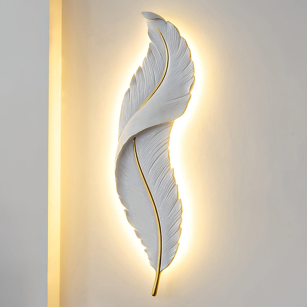 feather-wall-lamp-anzaz-White & Gold-2
