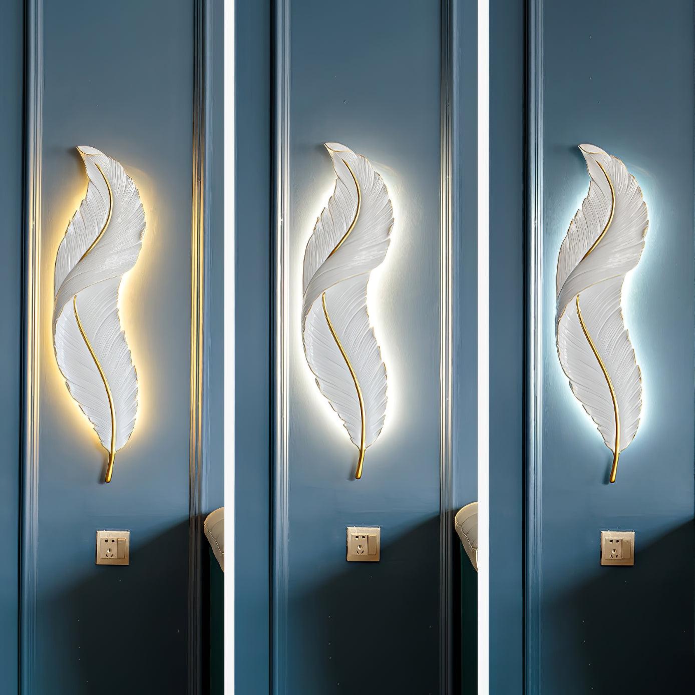 feather-wall-lamp-anzaz-White & Gold-4