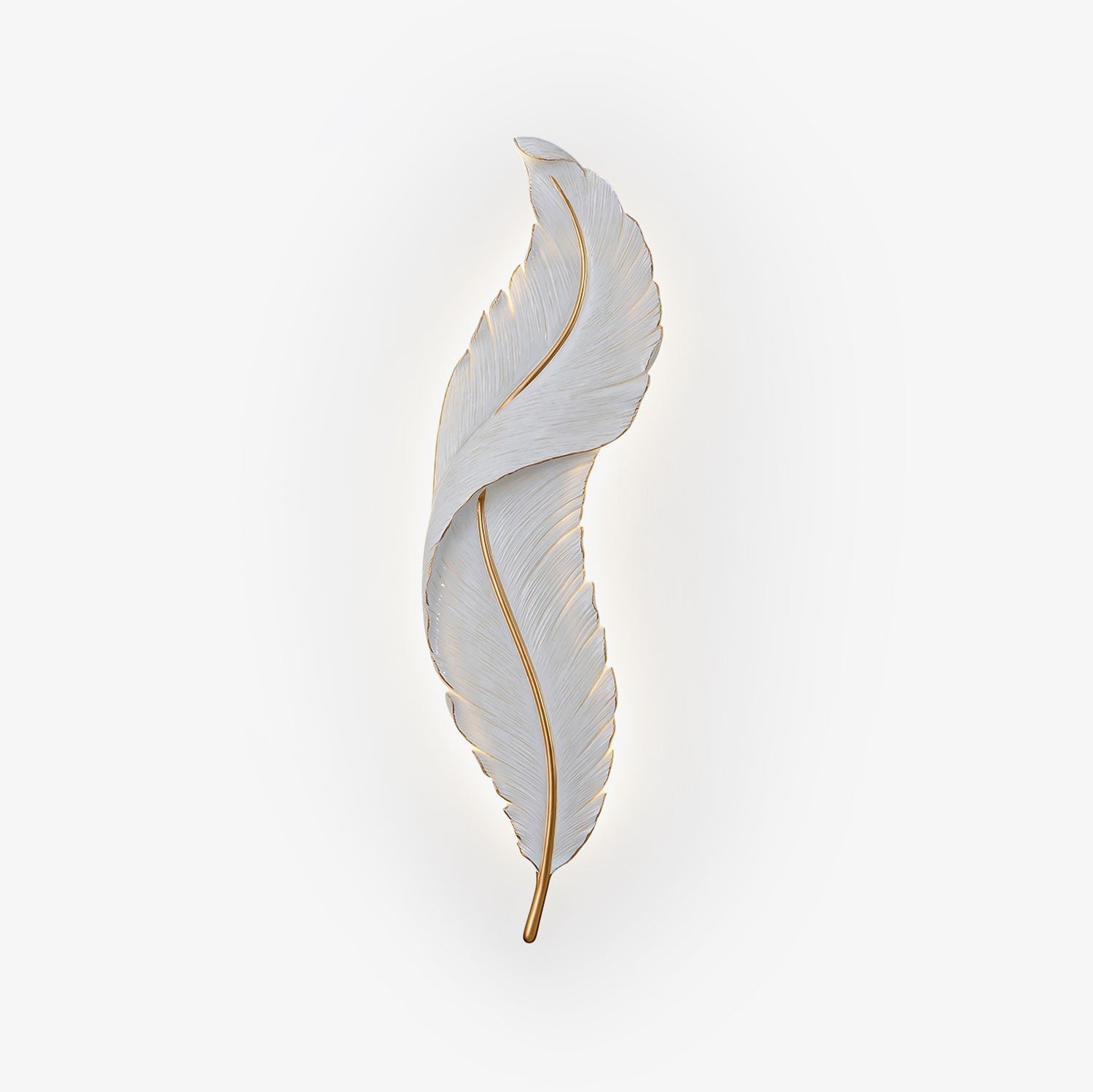 feather-wall-lamp-anzaz-White & Gold-1