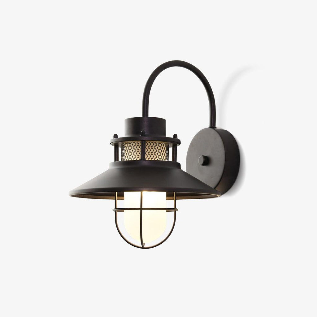 felix-outdoor-wall-lamp-anzaz-Black & Frosted glass-1