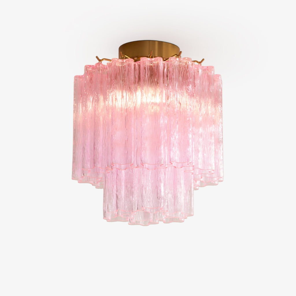 fiora-pink-murano-glass-ceiling-lamp-anzaz-Pink & Gold-1