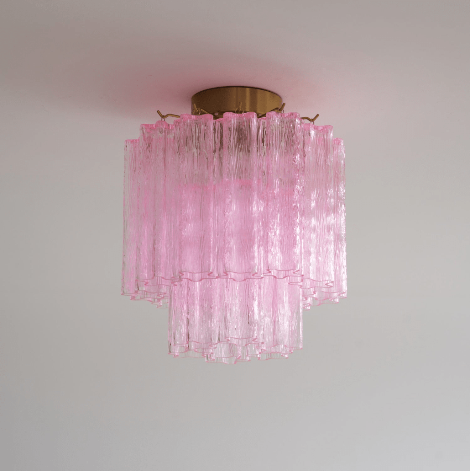 fiora-pink-murano-glass-ceiling-lamp-anzaz-Amber & Gold-3