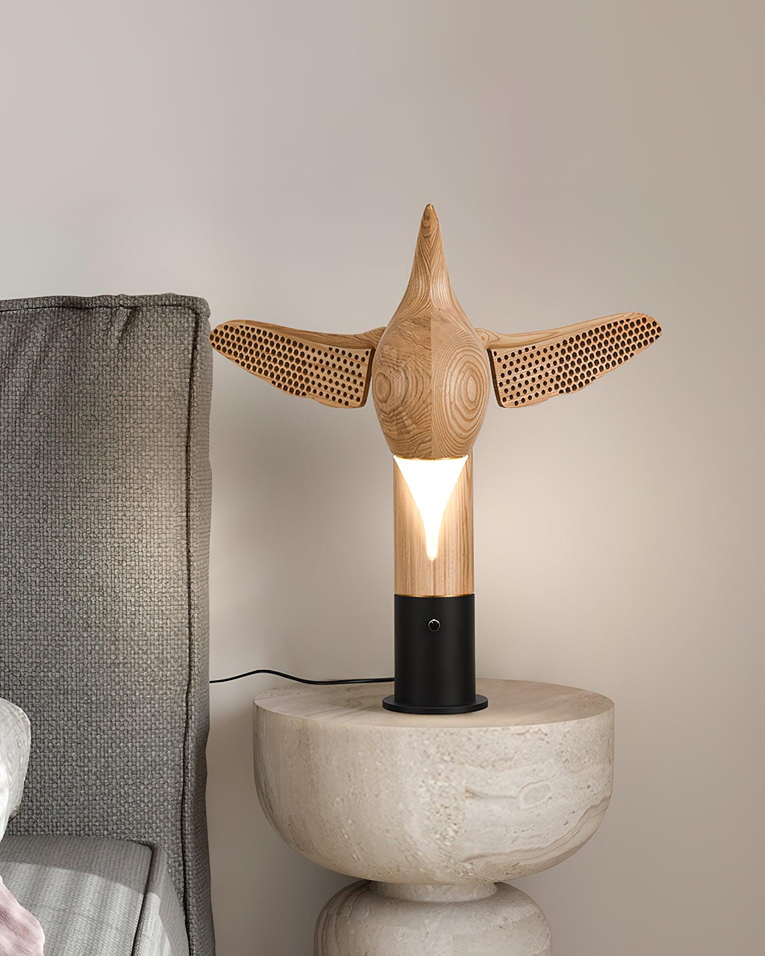 fire-dancer-table-lamp-anzaz-Wood color & Cool Light-5