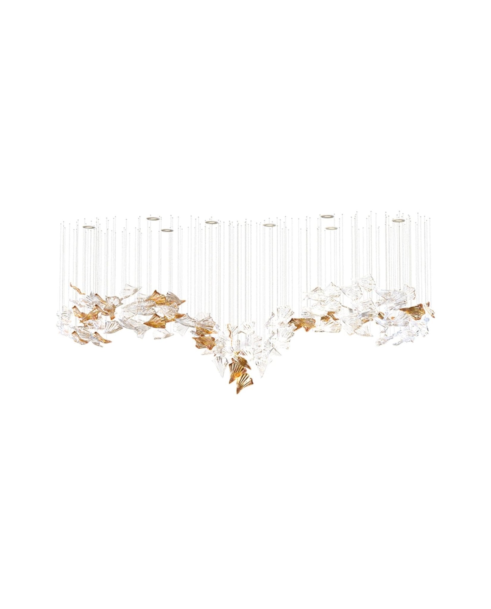 flamenco-chandelier-anzaz-Amber & Clear（No Ceiling Plate）-4