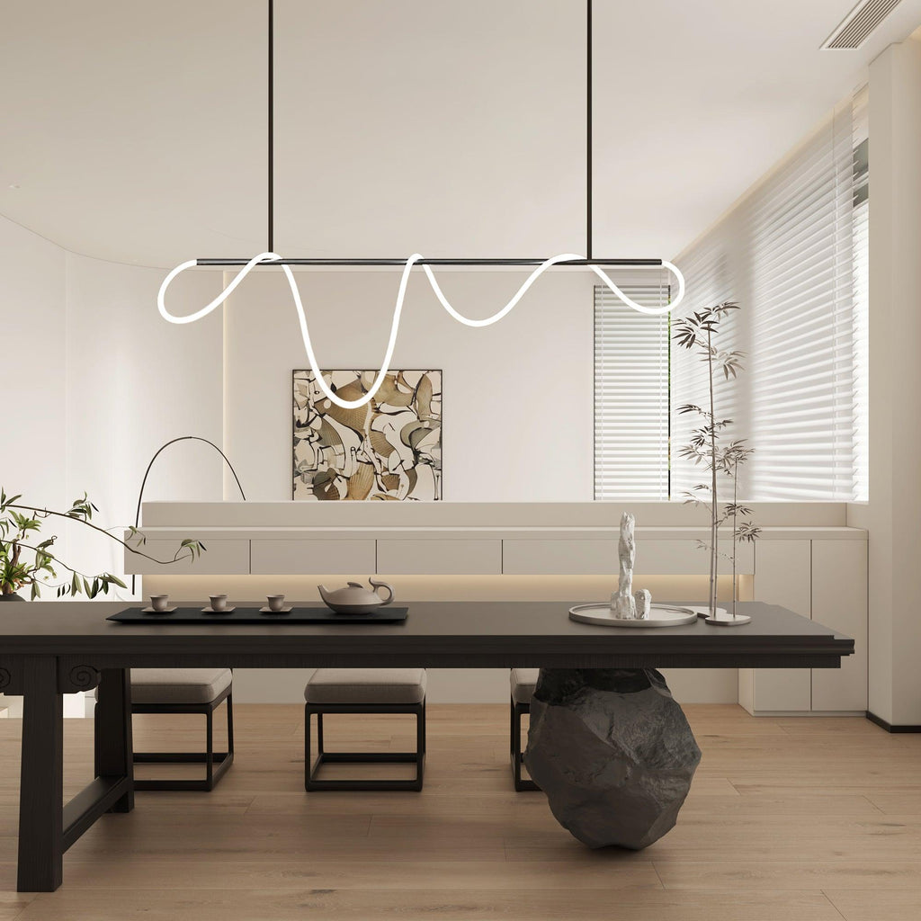flexible-linear-curve-chandelier-anzaz-Gold & White-10