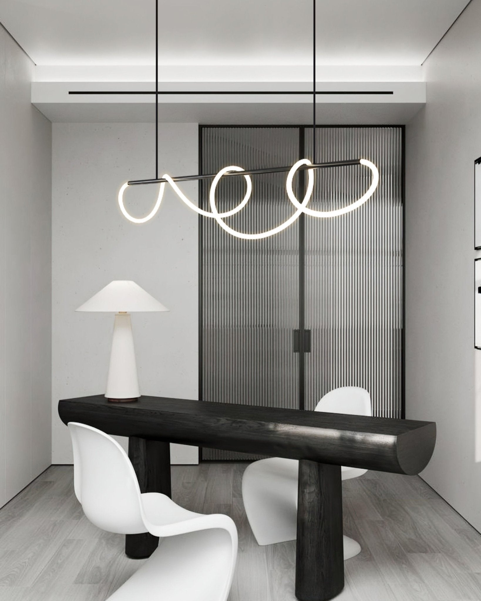 flexible-linear-curve-chandelier-anzaz-Gold & White-13