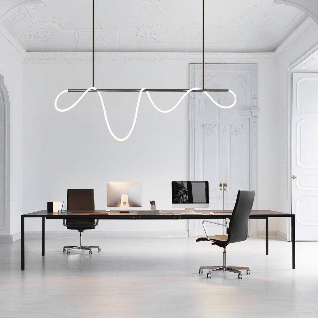 flexible-linear-curve-chandelier-anzaz-Black & White-7