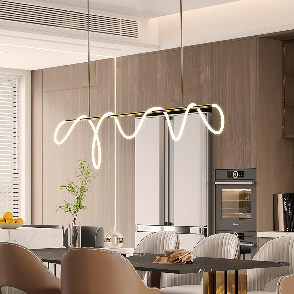 flexible-linear-curve-chandelier-anzaz-Gold & White-6