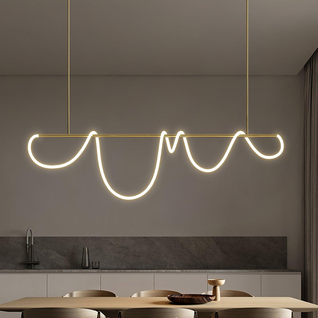 flexible-linear-curve-chandelier-anzaz-Black & White-4