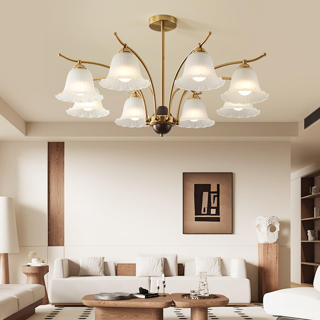flora-brass-chandelier-anzaz-Brass & Frosted white-2