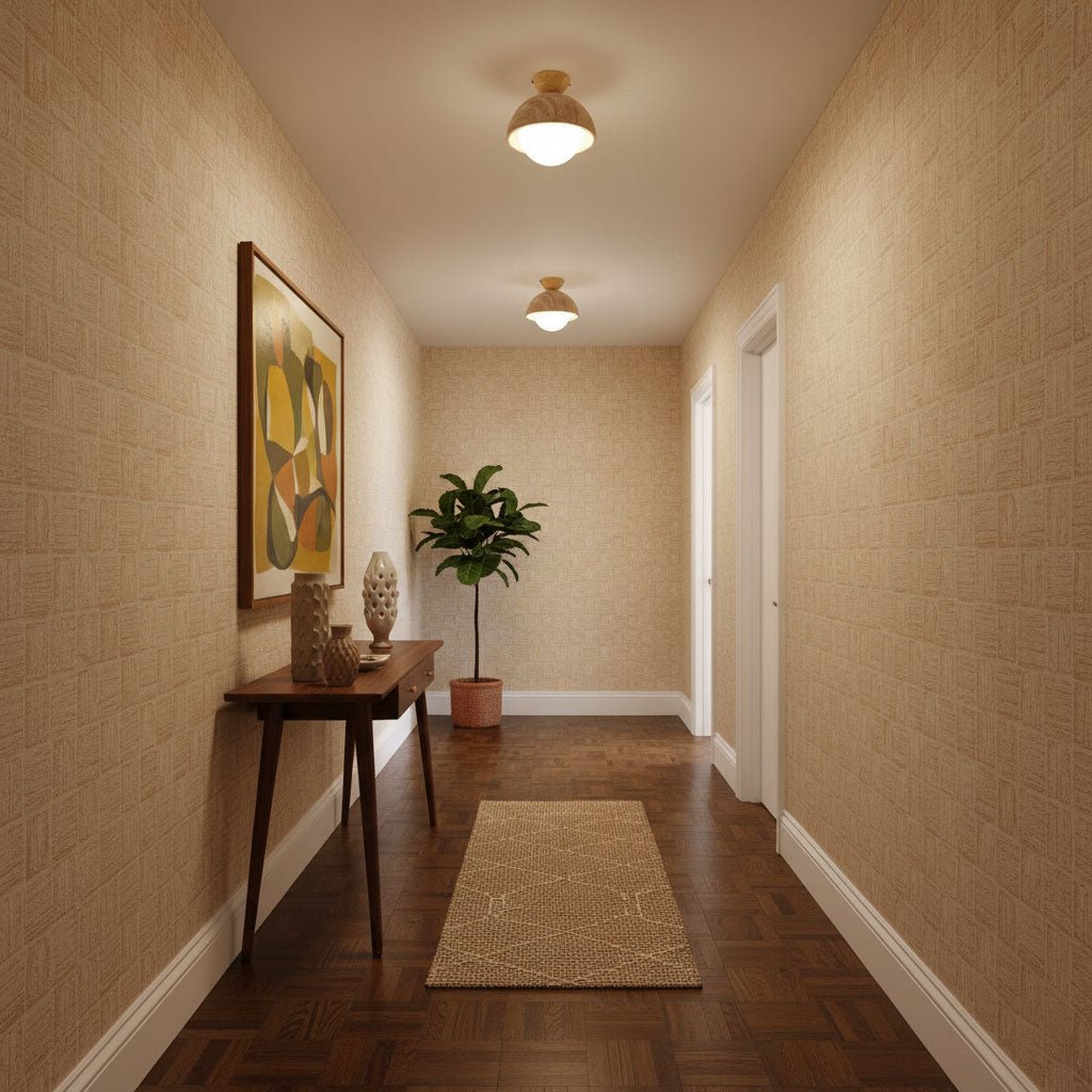 flore-travertine-bud-ceiling-light-anzaz-Wood Color & Yellow Travertine-3