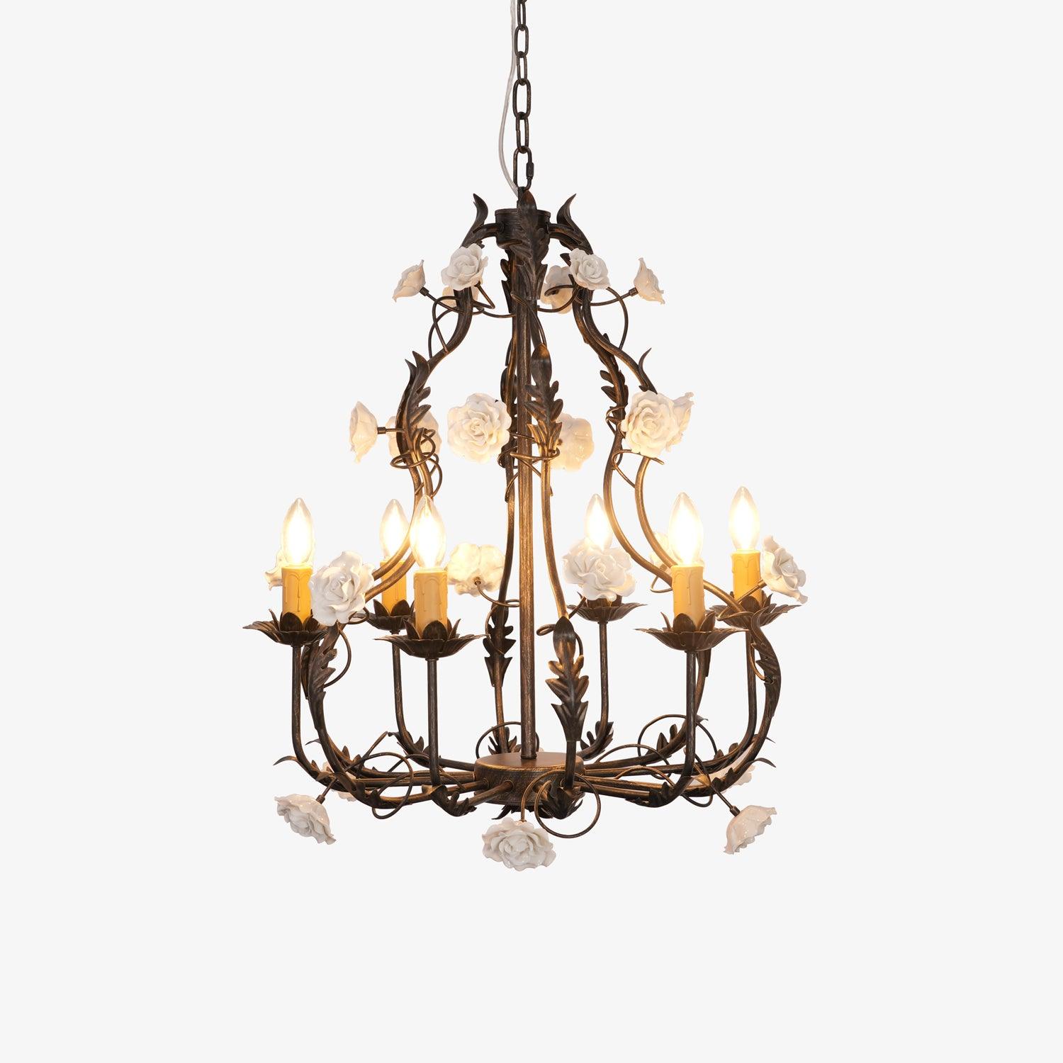 florentine-rose-garden-chandelier-anzaz-Black gold & White-1