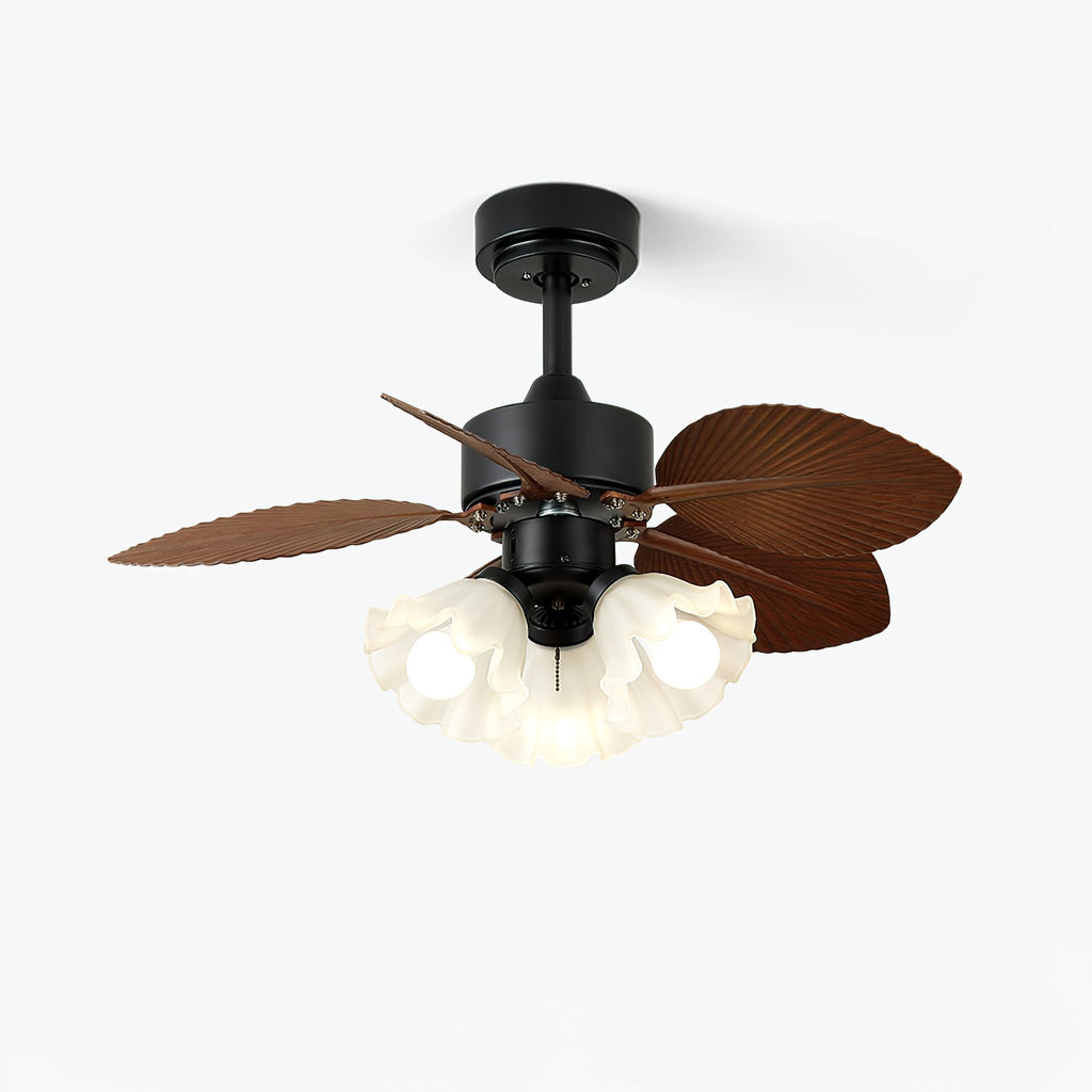 floriva-leaf-ceiling-fan-light-anzaz-Walnut Color & White-1